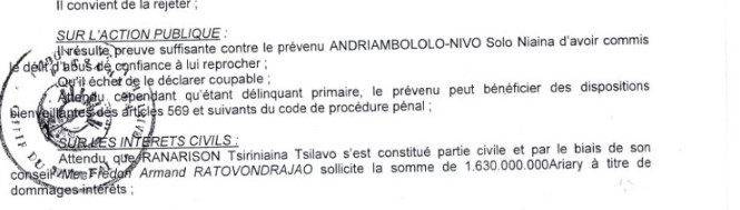 Jugements sans motivation : l’affaire Ranarison Tsilavo, un outil de spoliation systémique à Madagascar