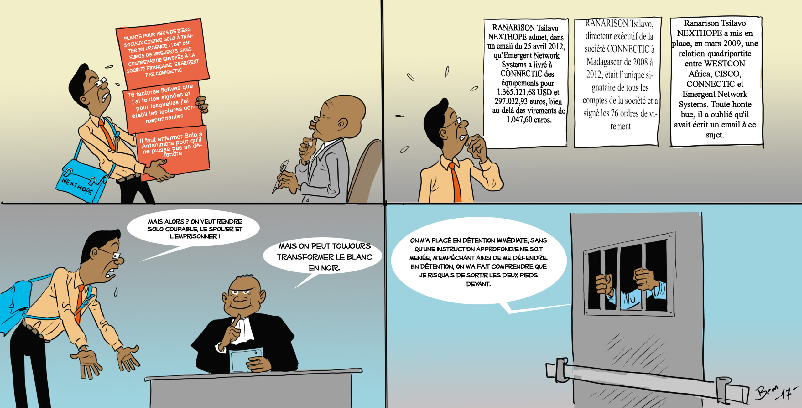 Une justice manipulée pour spolier : L’affaire Solo et Ranarison Tsilavo NEXTHOPE à Madagascar Découvrez comment la manipulation de la justice malgache a permis la spoliation de Solo, qui a perdu tous ses biens immobiliers à Madagascar. Une affaire révélatrice sur Spoliation.org